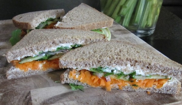 Greek-Style Veggie Sandwich